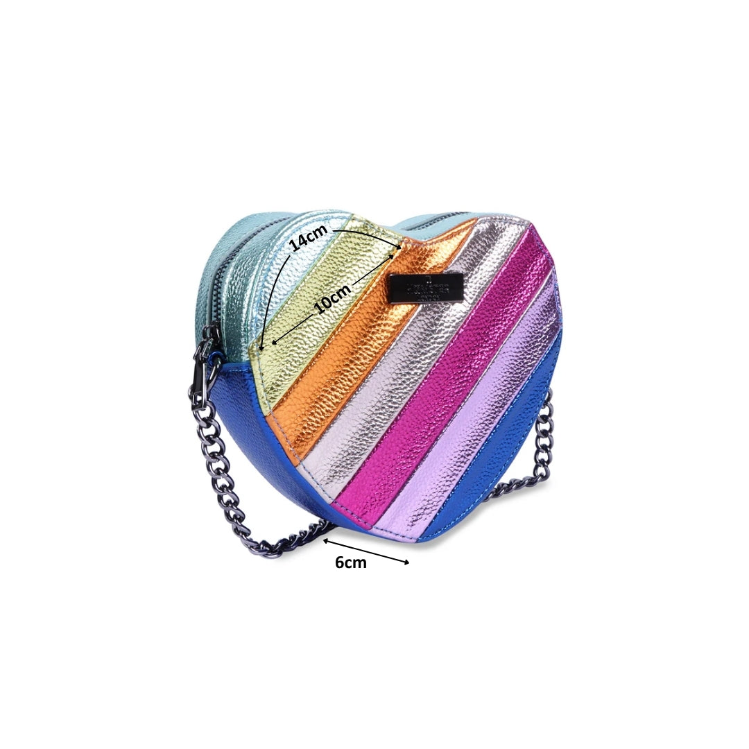 Hamster London Beverley Rainbow Love Crossbody Bag