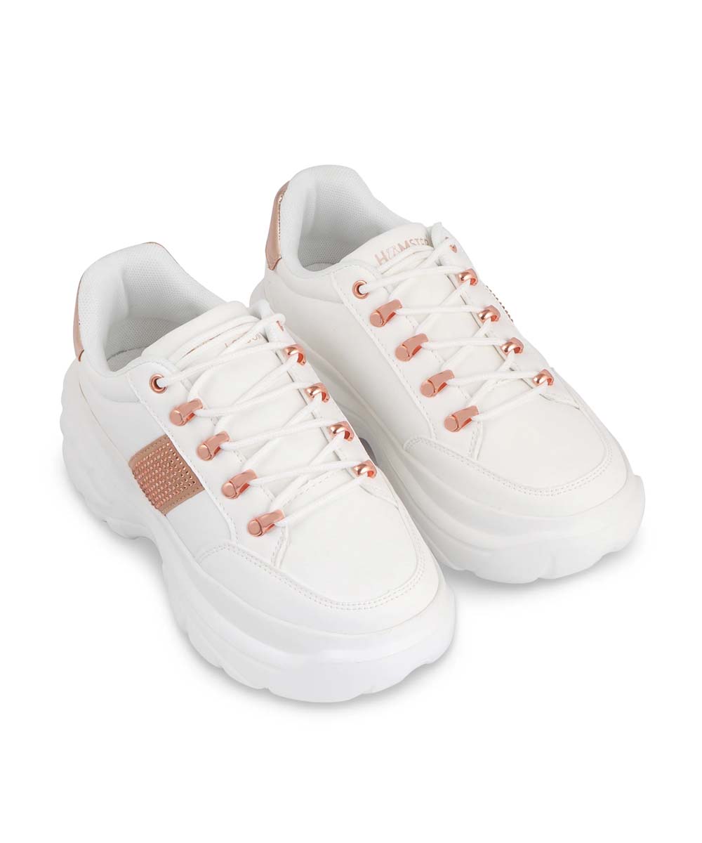 Hamster London Heli Gold Stripe Party Sneakers
