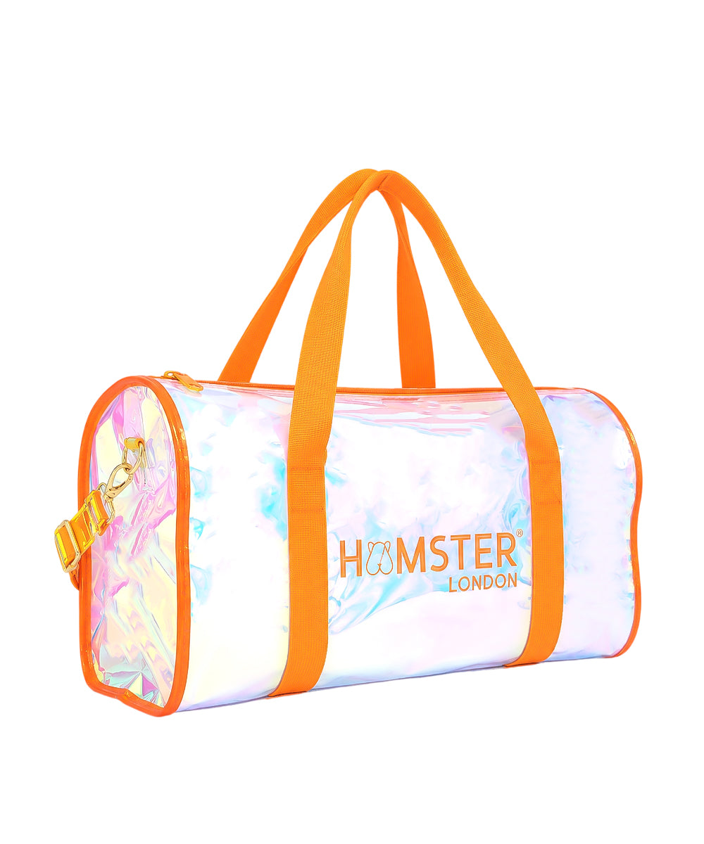 Hamster London Shiny Classic Duffle Bag Orange Large