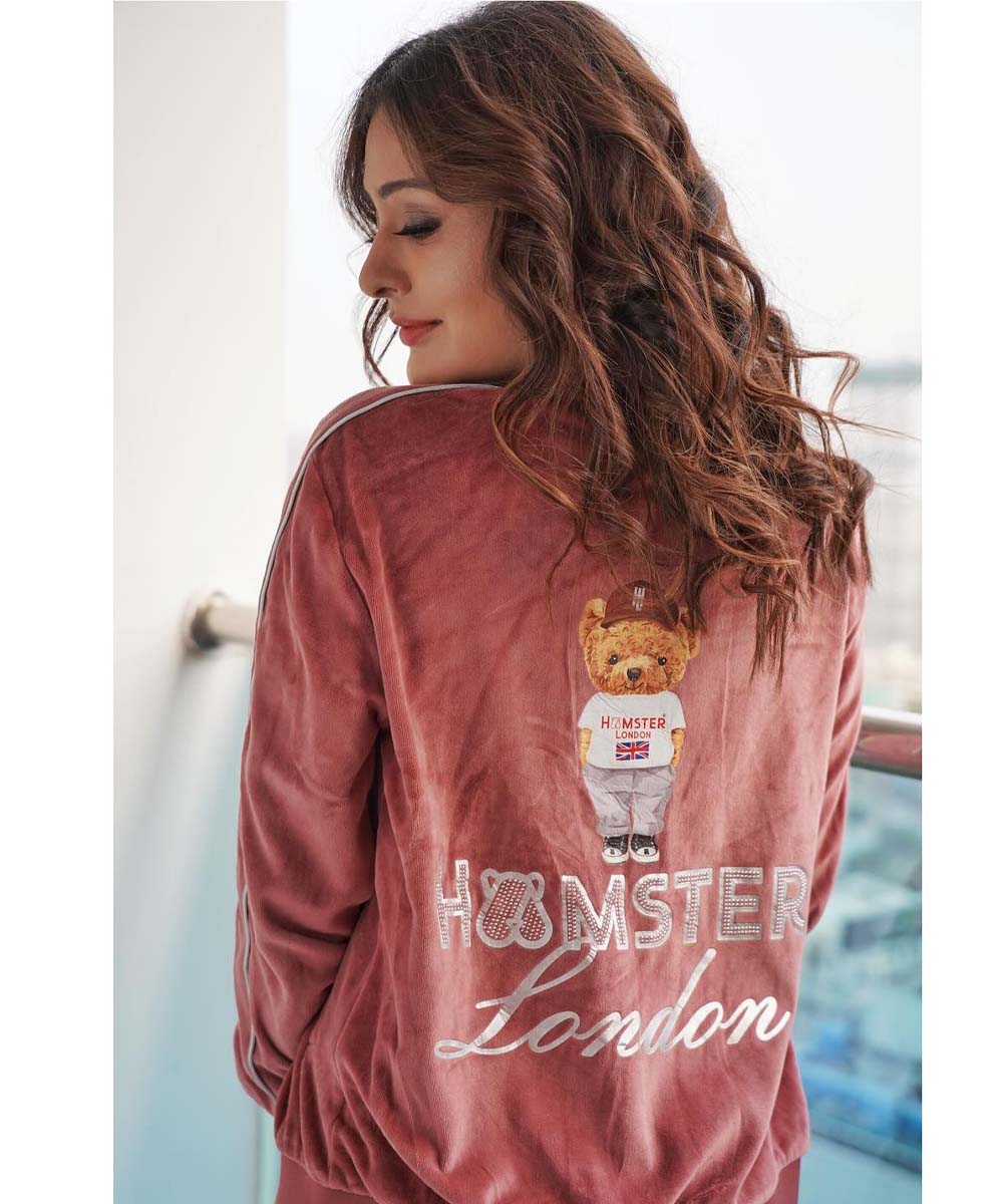 Hamster London Ted H Velvet Zipper Coord Set