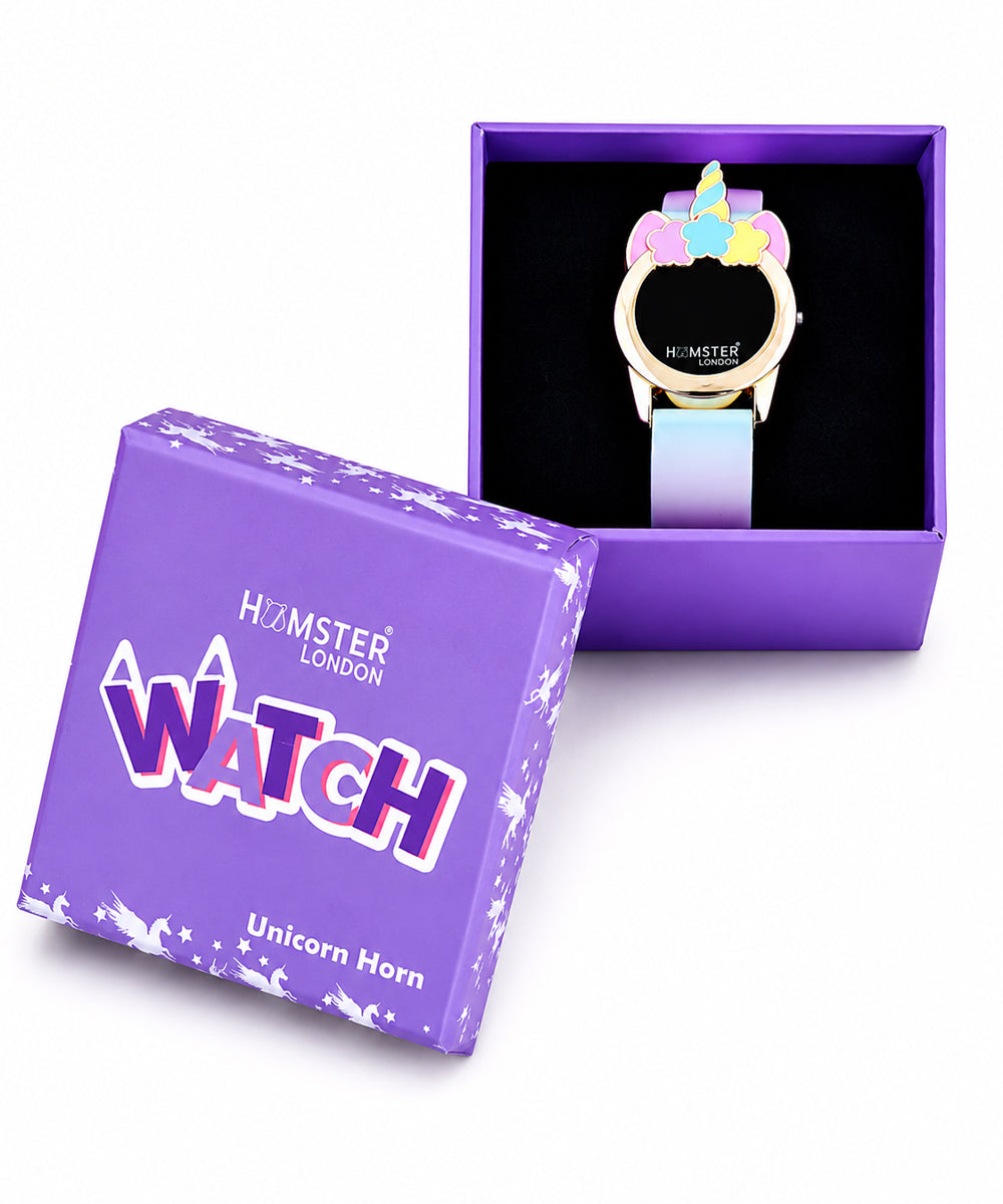 Hamster London Unicorn Princess Metal Flurry Purple Watch