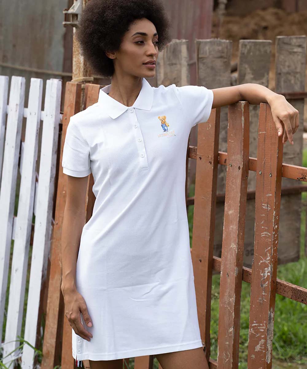Hamster London Ted H Claira Shirt Dress White