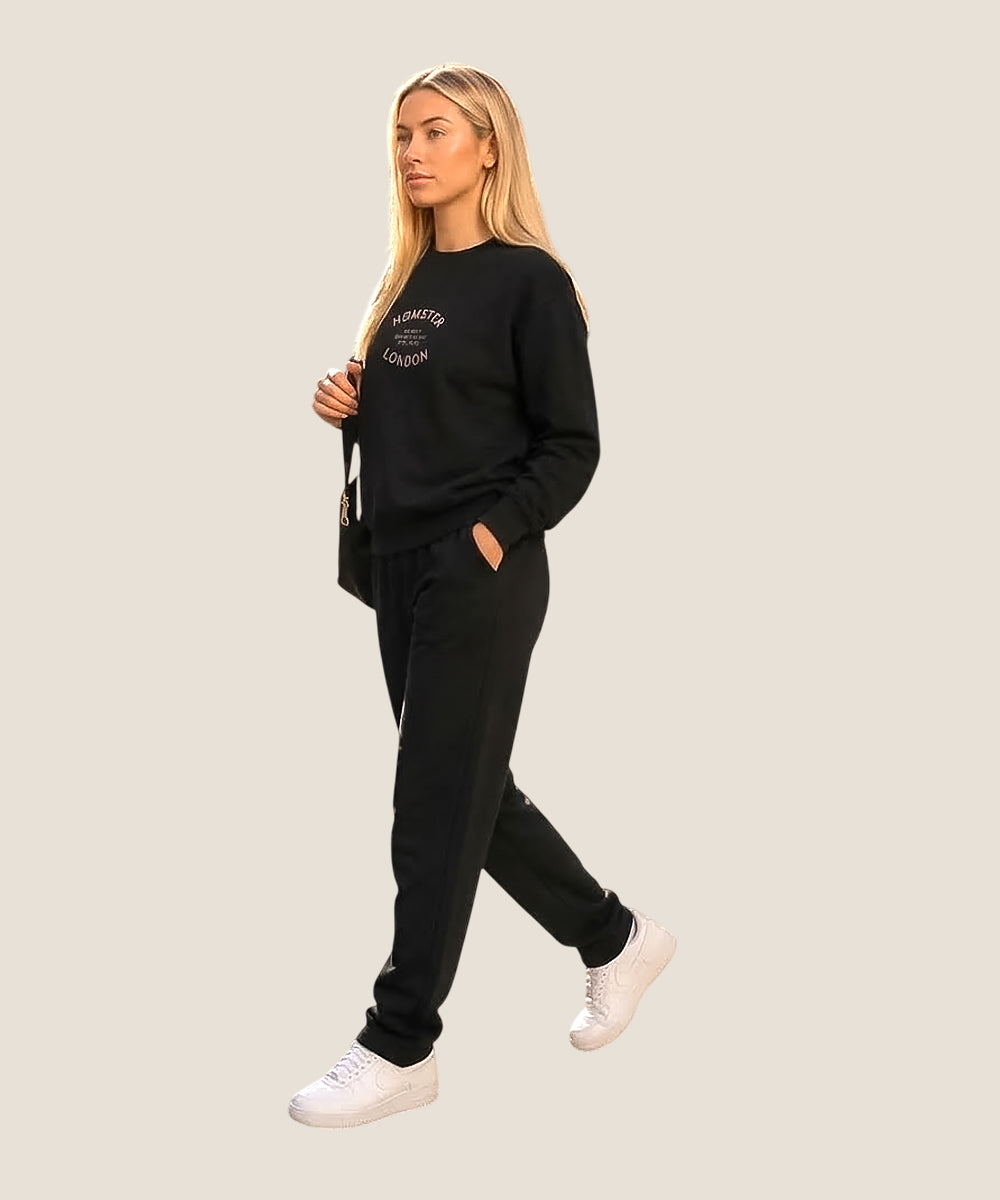 Hamster London Great British Excellence Sweatshirt & Lowers Set Black