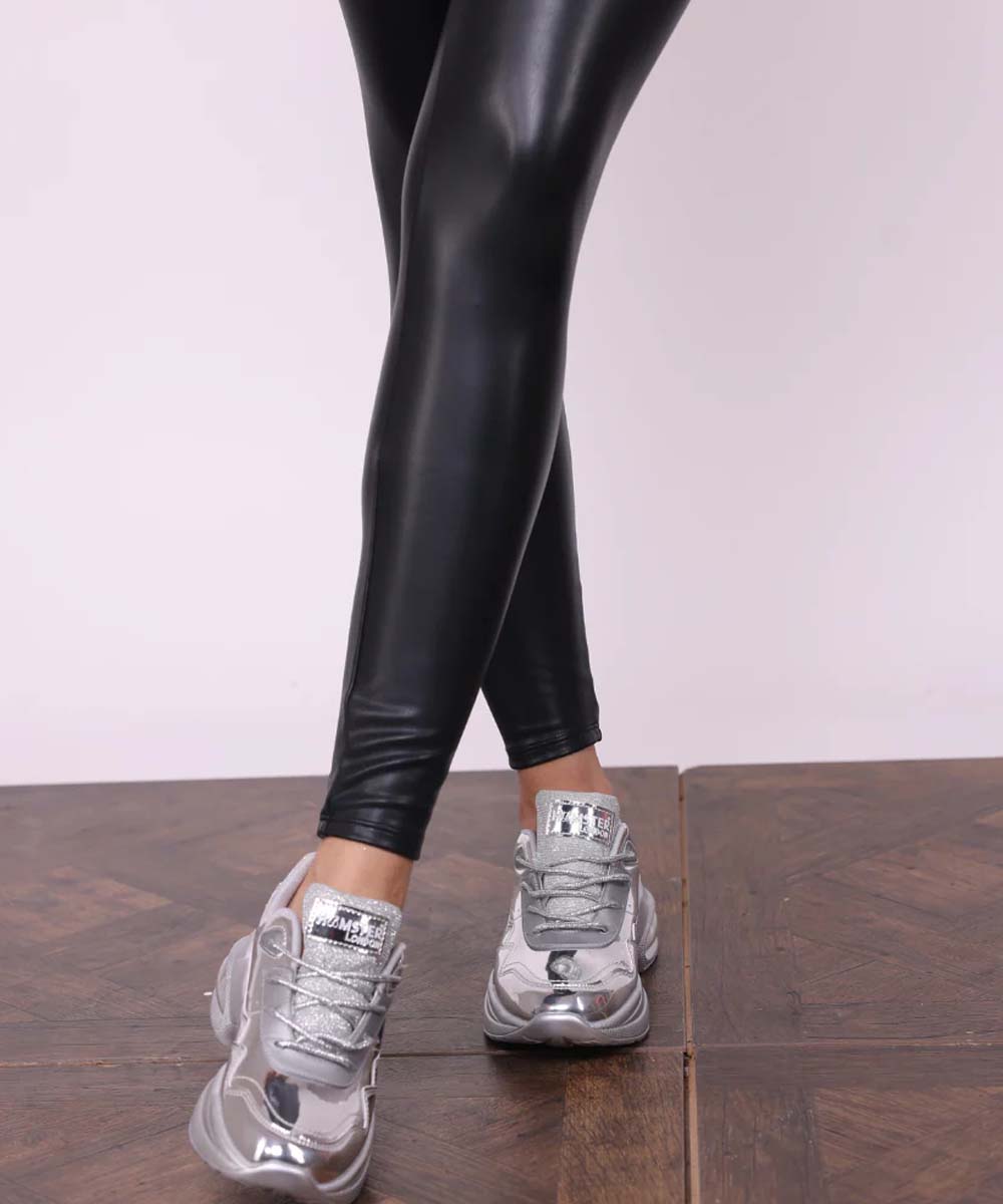 Hamster London Heli Silver Party Sneakers