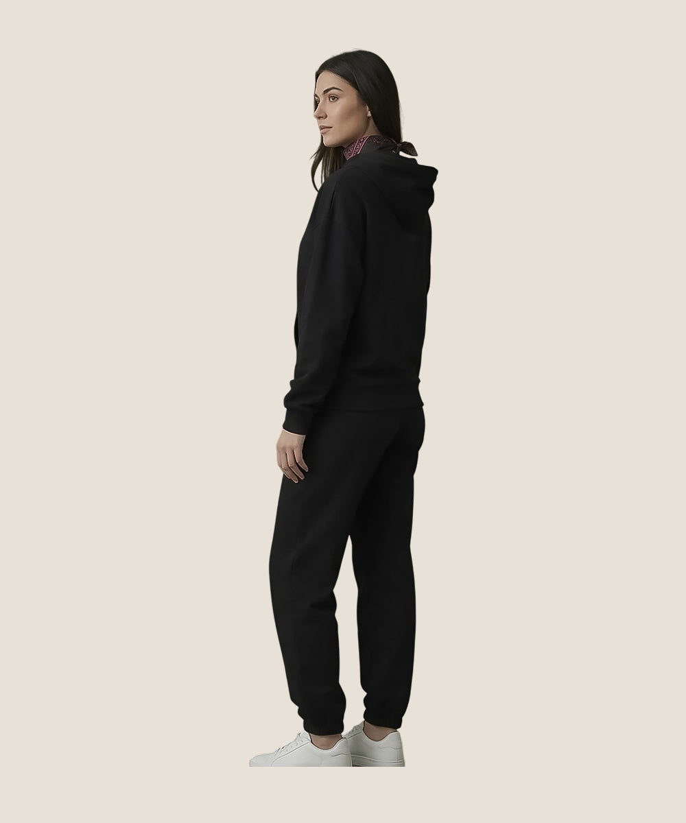 Hamster London Teddy Neon Hoodie & Lowers Set Black