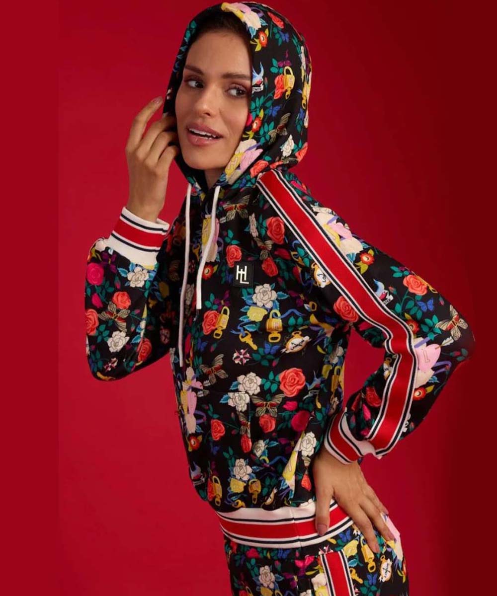Hamster London Victoria Floral Hoodie