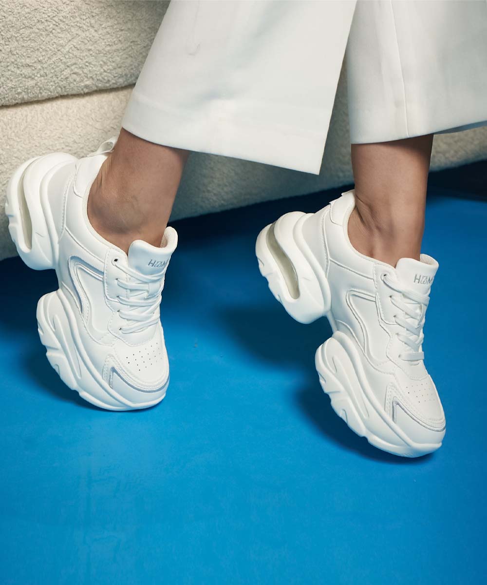 Hamster London Matte White Party Sneakers