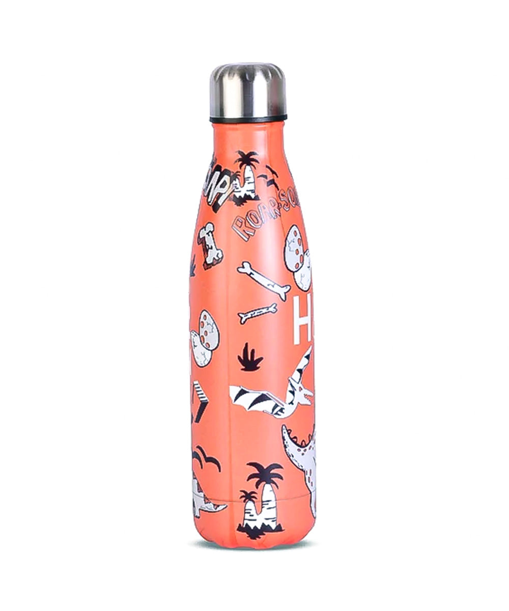 Hamster London Neon Orange Colour Backpack Gift Set with Waist Bag, Stainless Steel Bottle & Slap Watch
