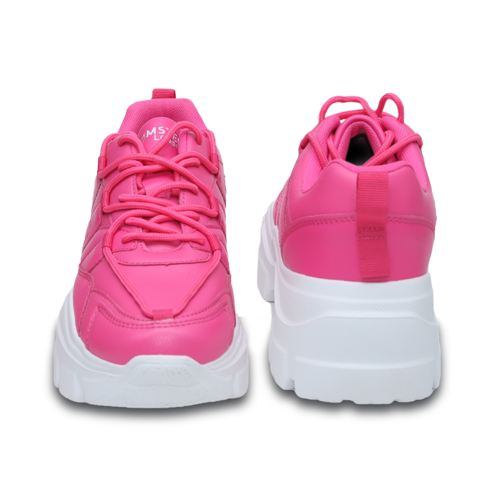 Hamster London Mousehole Hot Pink Party Sneakers