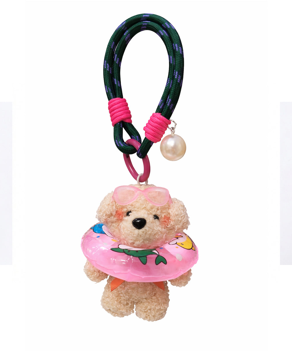 Hamster London Teddy Swimmer Bag Keycharm