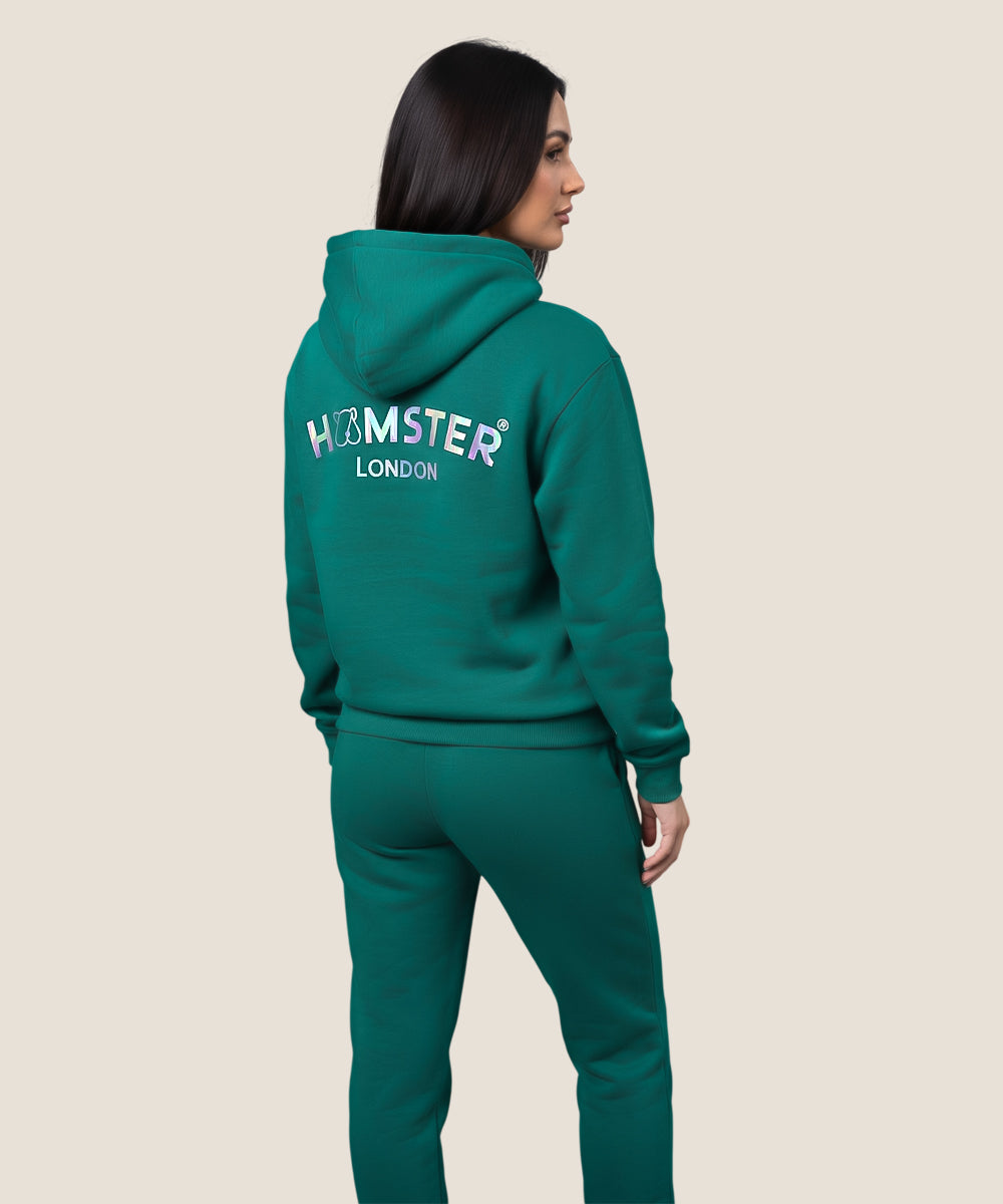 Hamster London Ted H Holiday Green Hoodie & Lower Cord Set