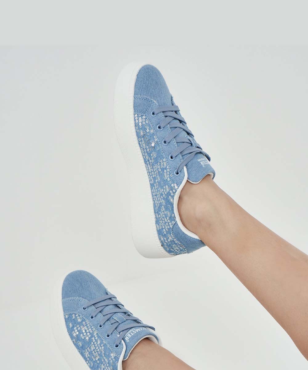 Hamster London Super Model Bling Blue Sneakers