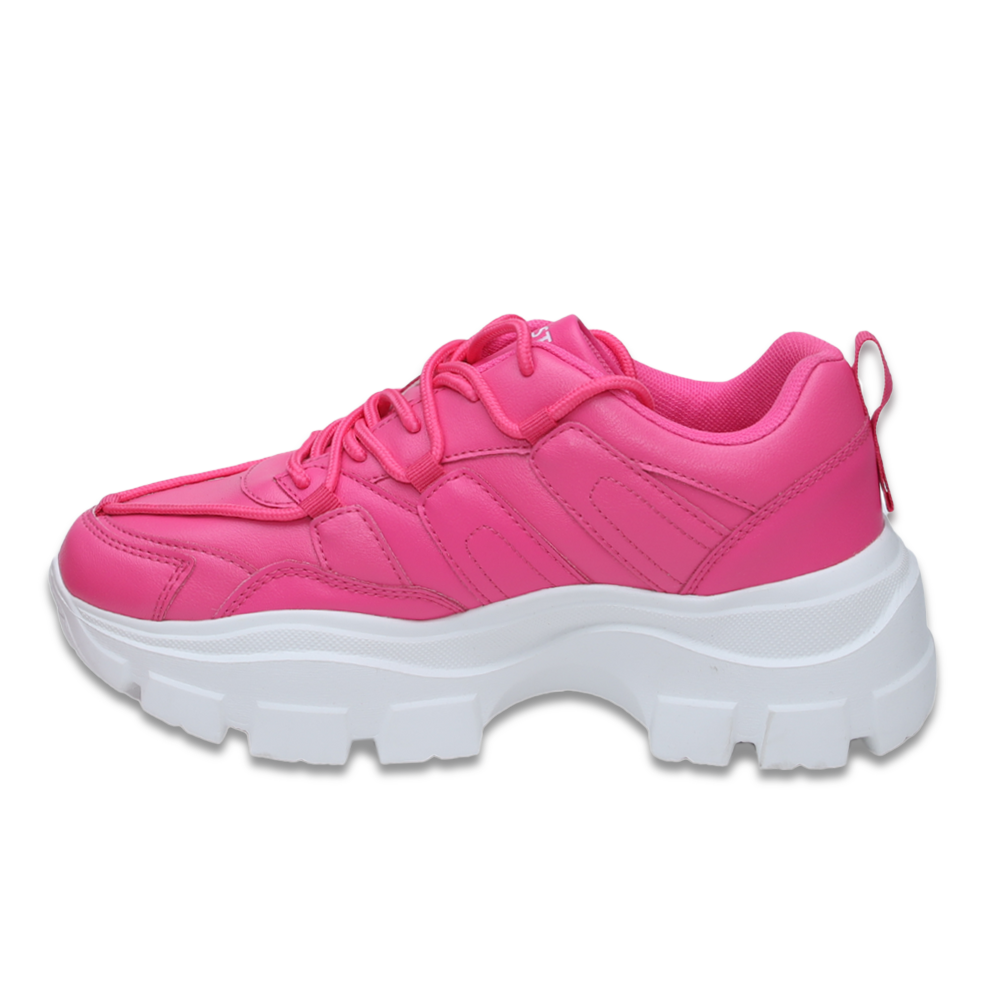 Hamster London Mousehole Hot Pink Party Sneakers