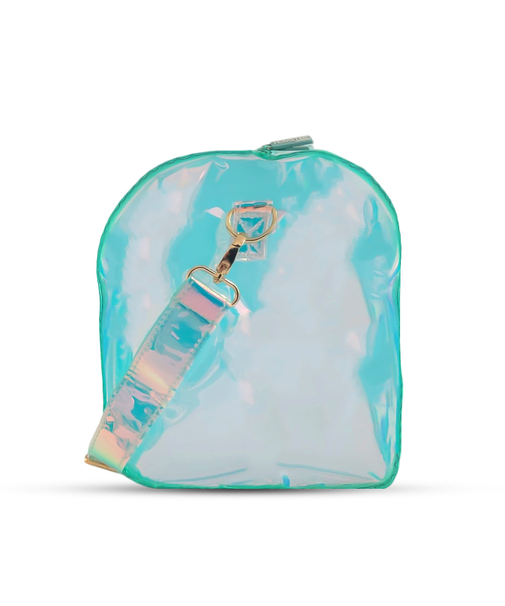 Hamster London Shiny Classic Duffle Bag Aqua Large