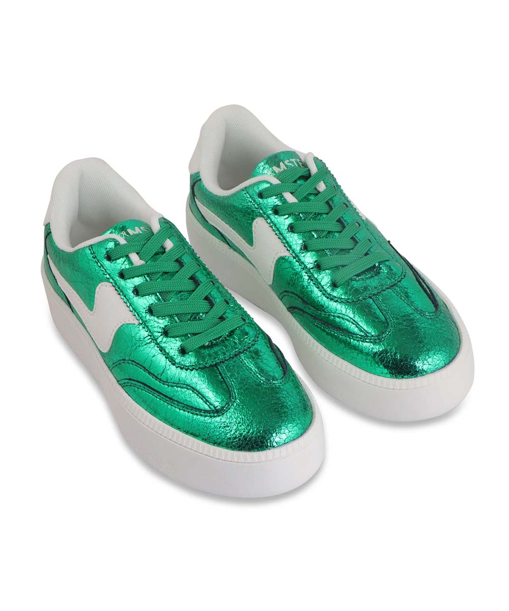 Hamster London Holiday Party Green Sneakers