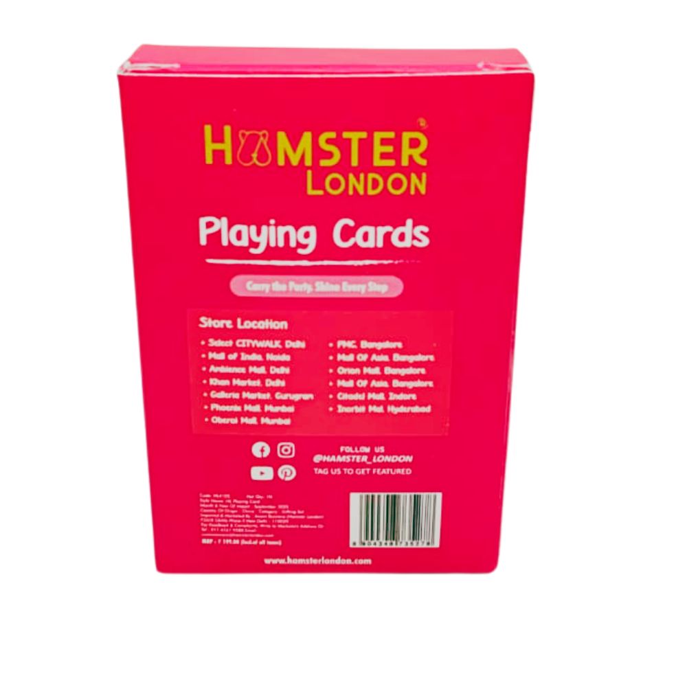 Hamster London Playing Card - Premium Quality Card Game Set