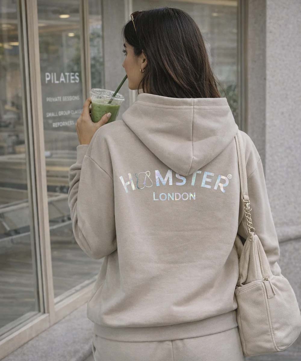 Hamster London Ted H Holiday Beige Hoodie & Lower Cord Set