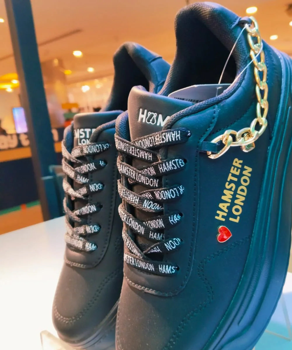 Hamster London Marcella Classic Black Party Sneakers