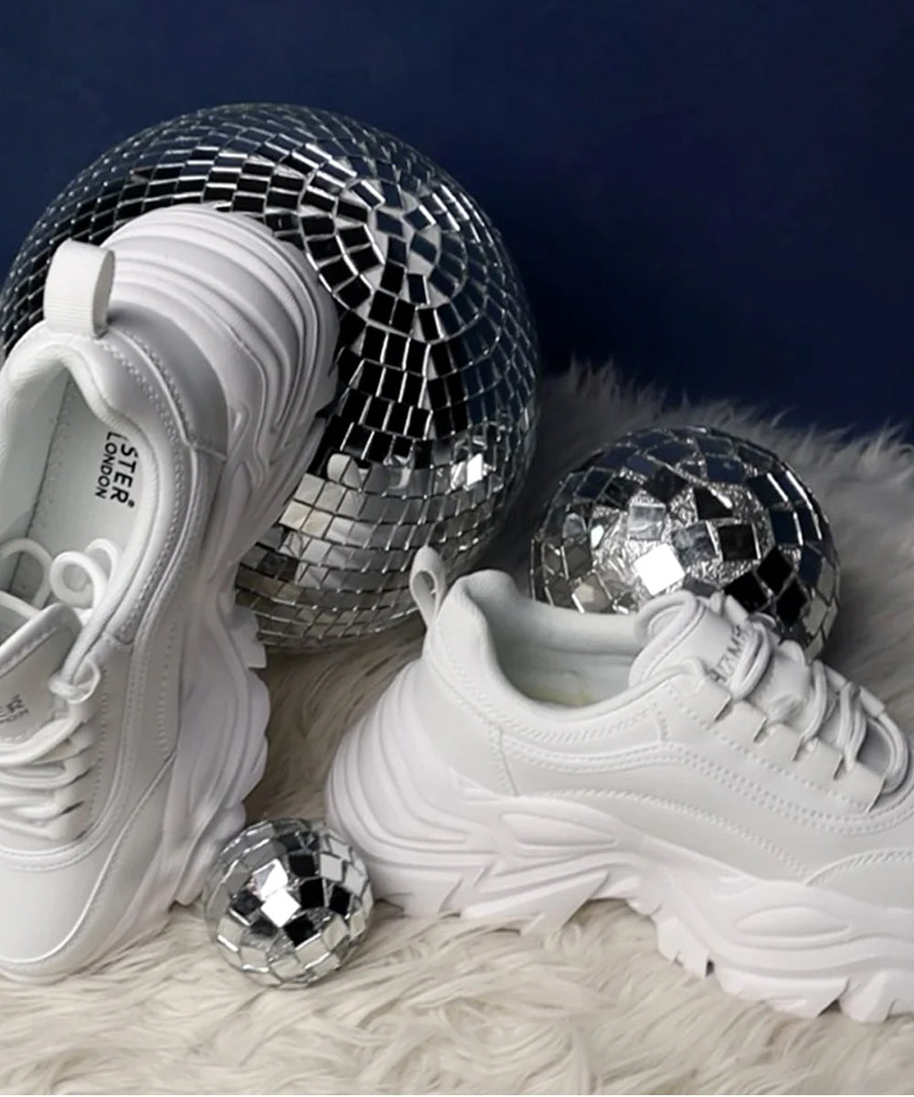 Hamster London Mousehole All White Party Sneakers