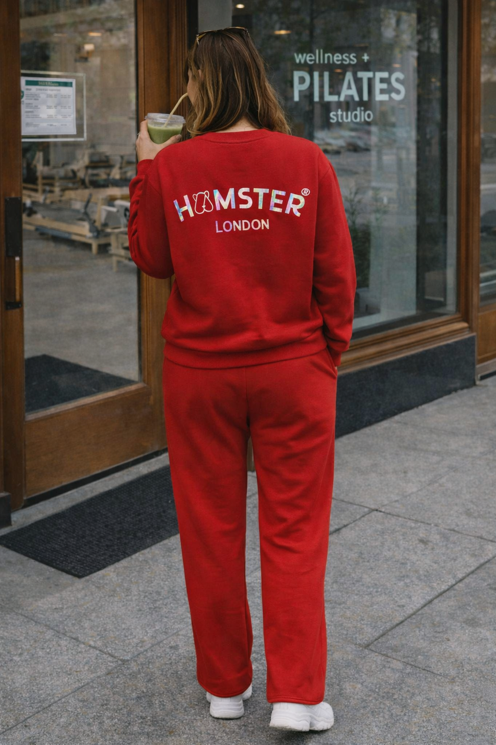 Hamster London Ted H Holiday Red Sweatshirt