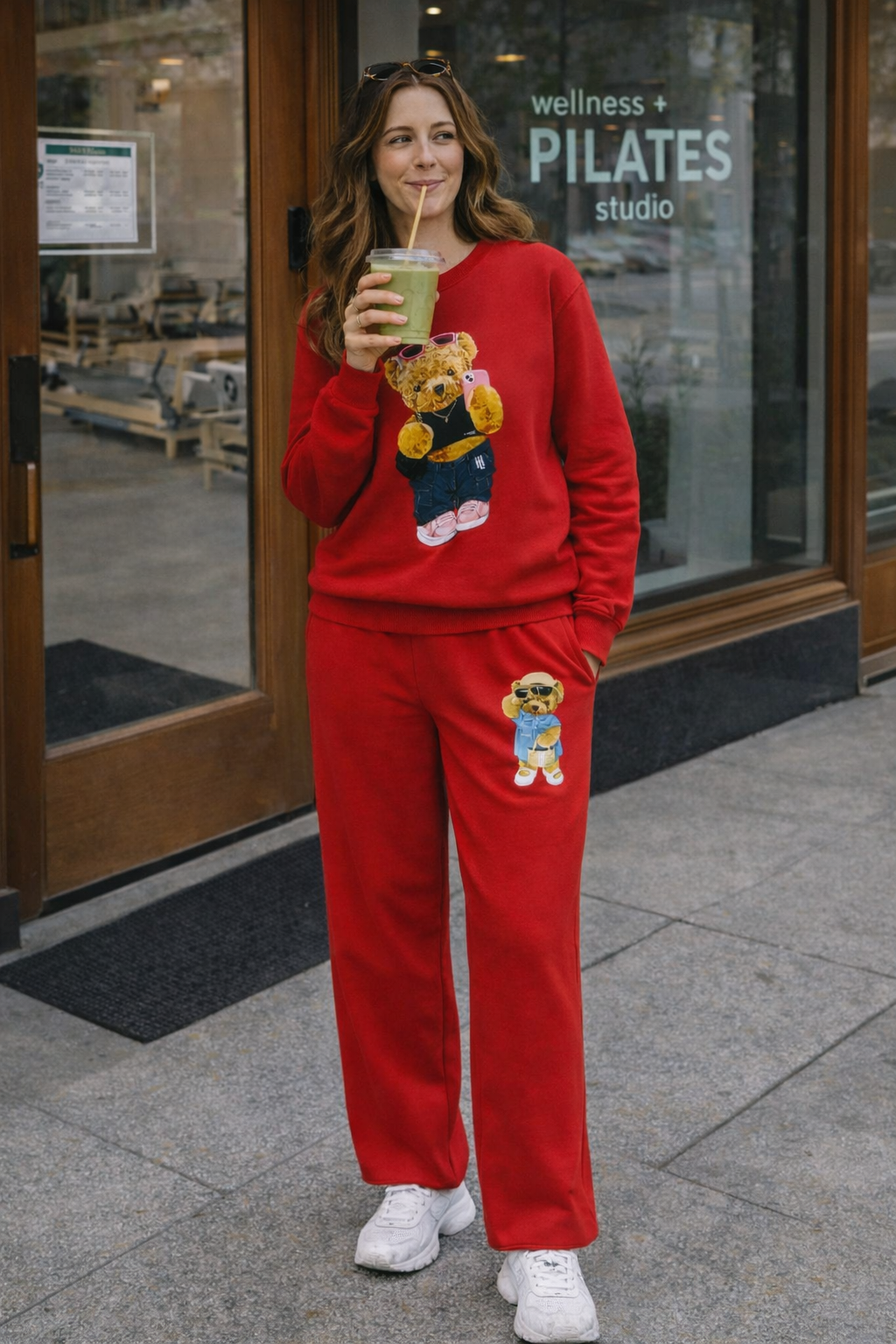 Hamster London Ted H Holiday Red Sweatshirt