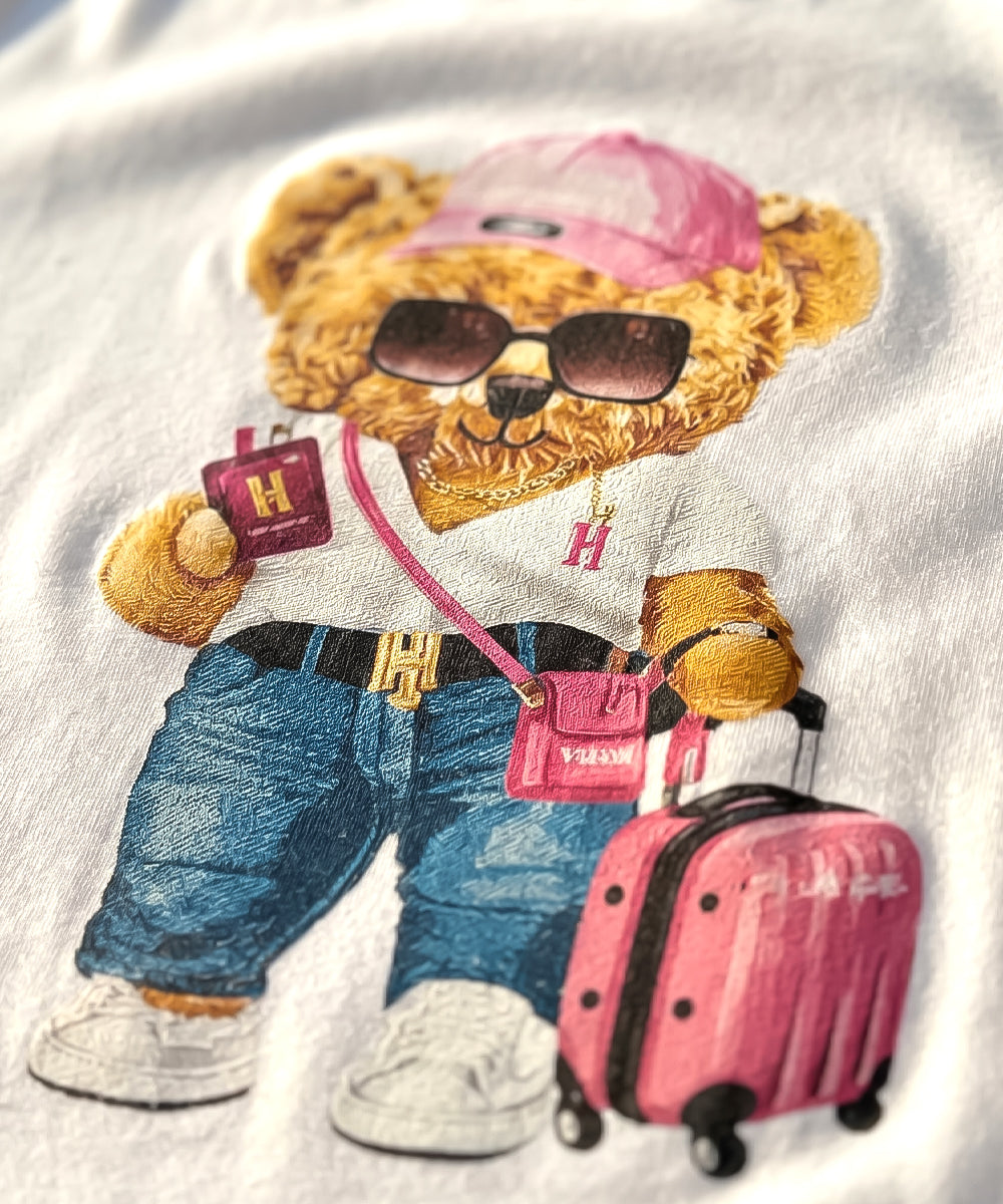 Hamster London Ted H Holiday T Shirt & Lower Cord Set White