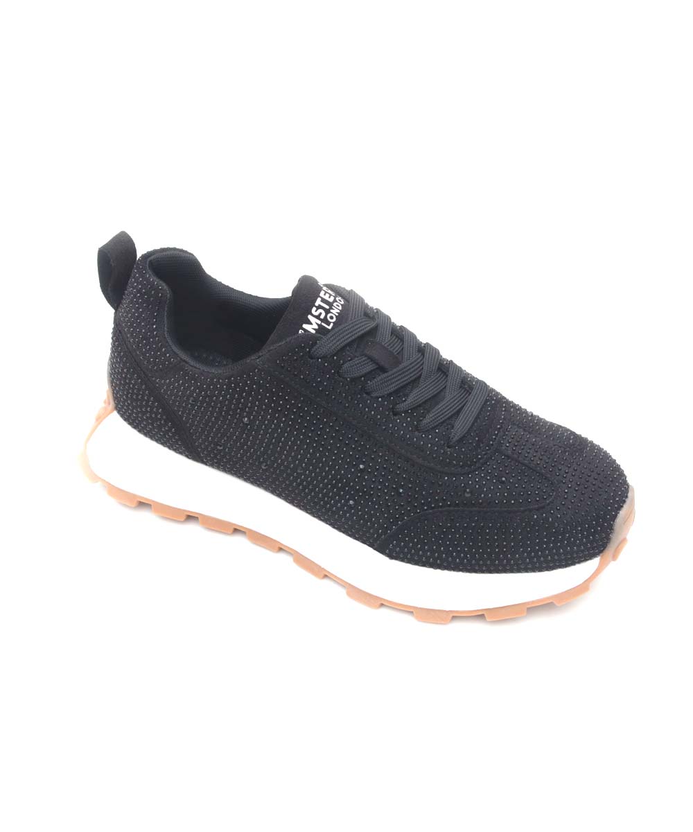 Hamster London Love Stone Black Sneakers