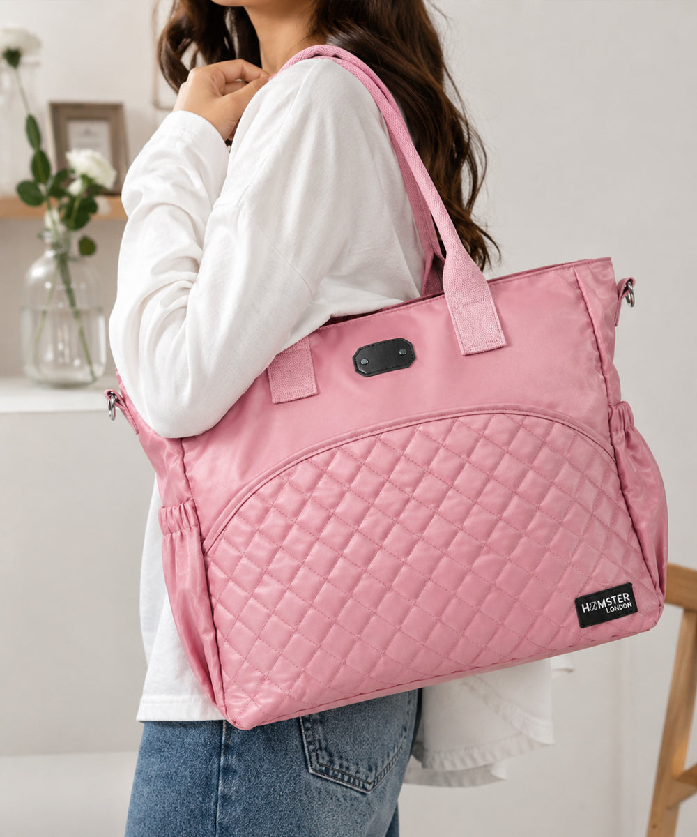Hamster London Alba All-In-One Bag Pink