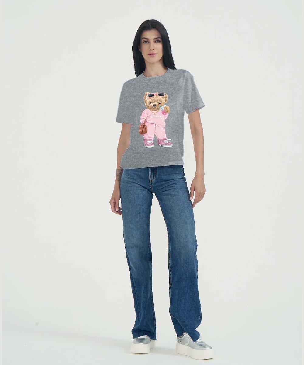 Hamster London Ted H Coffee Run T-Shirt Grey