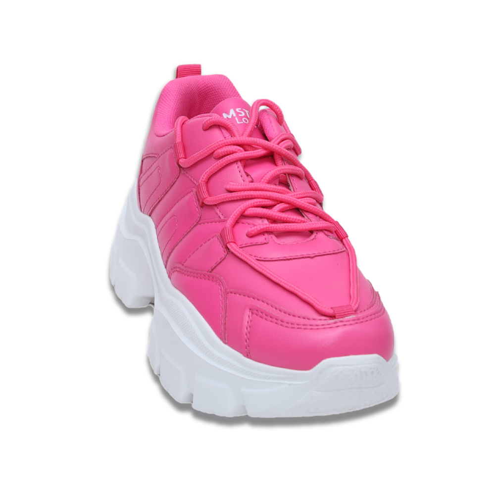Hamster London Mousehole Hot Pink Party Sneakers