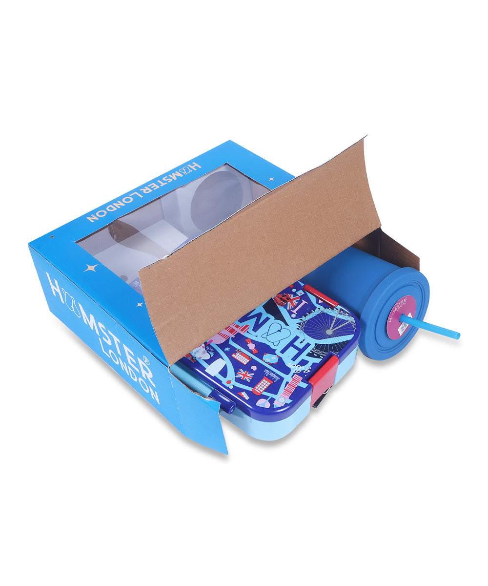 Hamster London Bento Box Royal London and Sipper Set