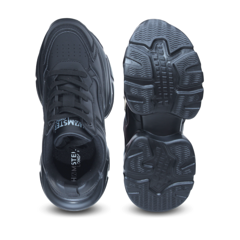 Hamster London Matte Black Party Sneakers