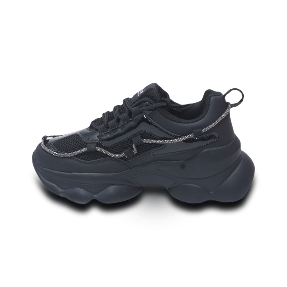 Hamster London Mousehole Black Party Sneakers