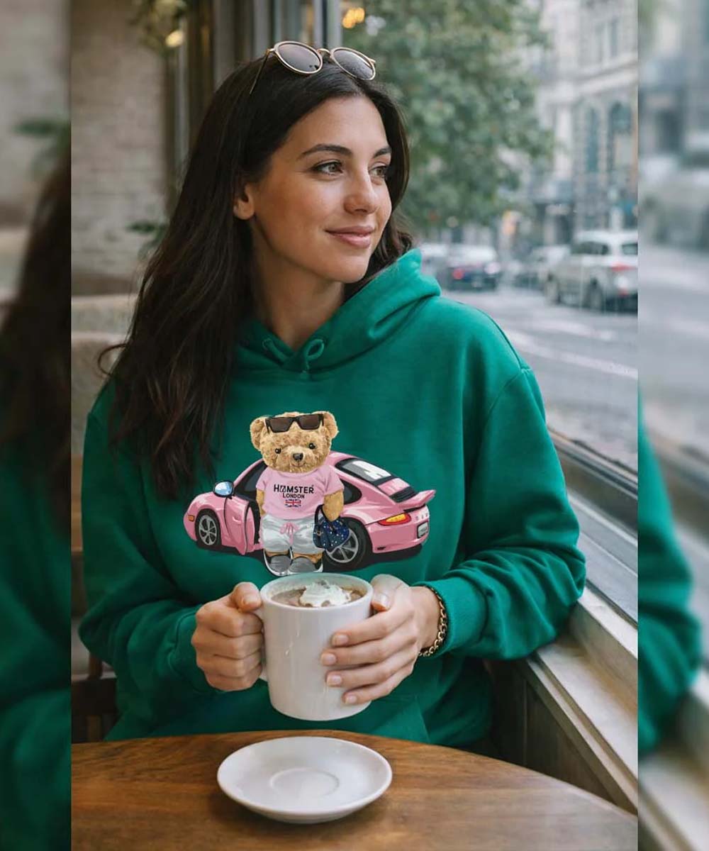 Hamster London Ted H Holiday Green Hoodie & Lower Cord Set