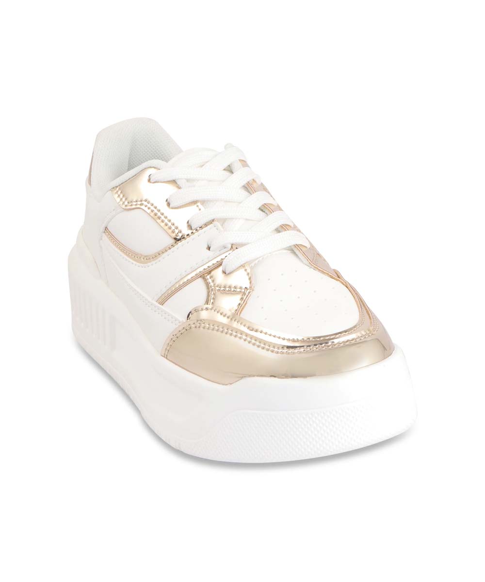 Hamster London Haven Party Gold Sneakers