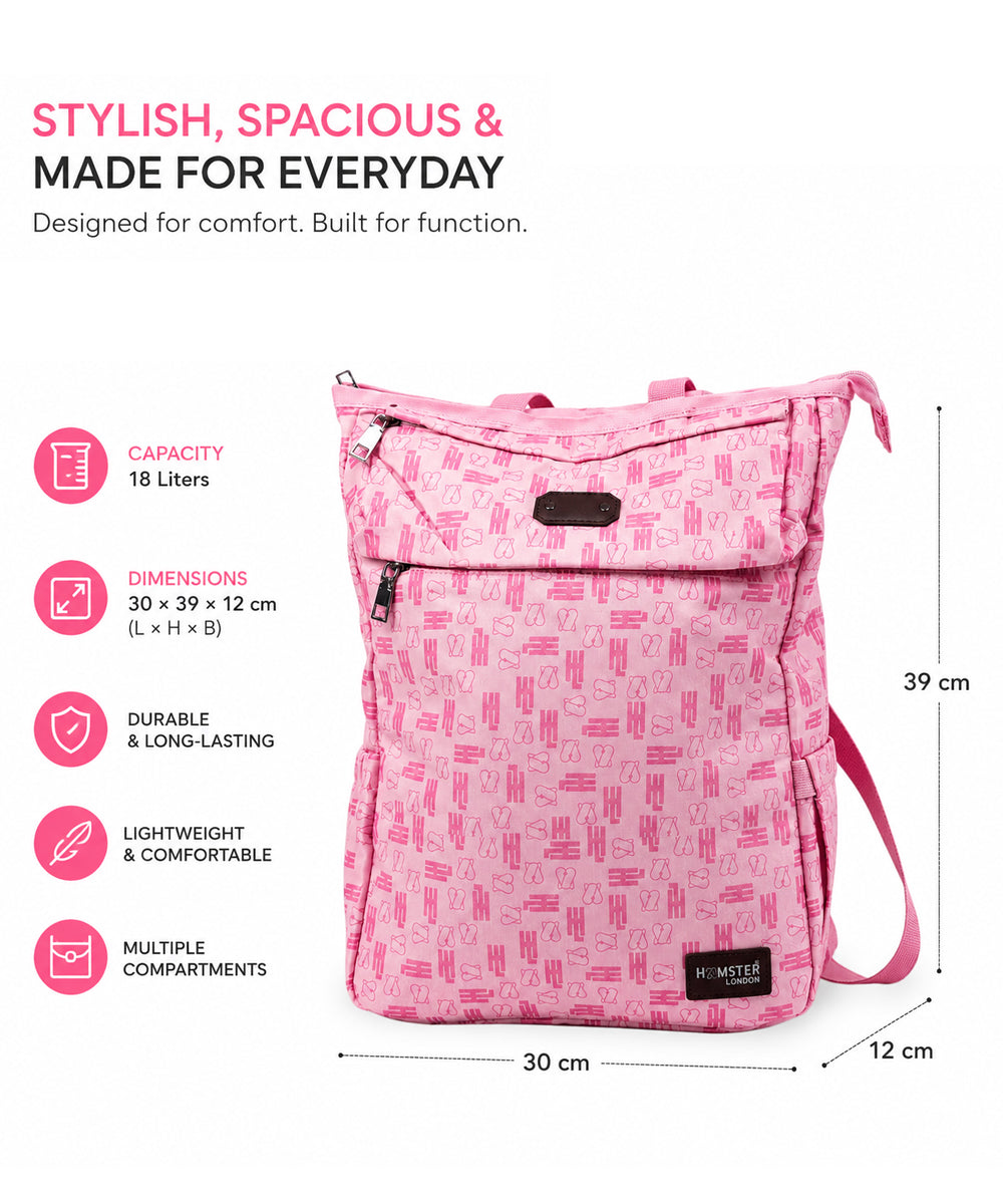 Hamster London Classic All-In-One Bag Pink
