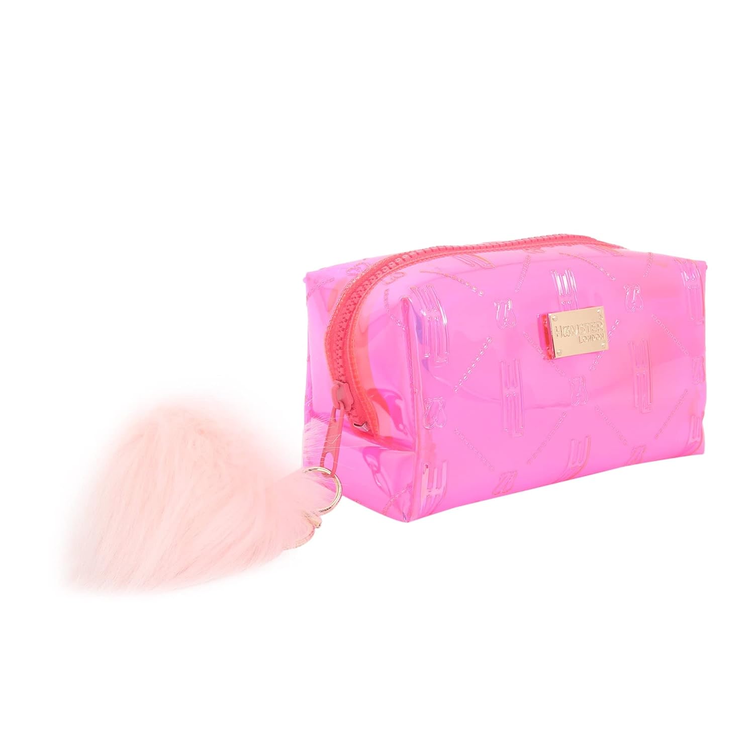 Hamster London Raver Pink Pouch with Pom Pom