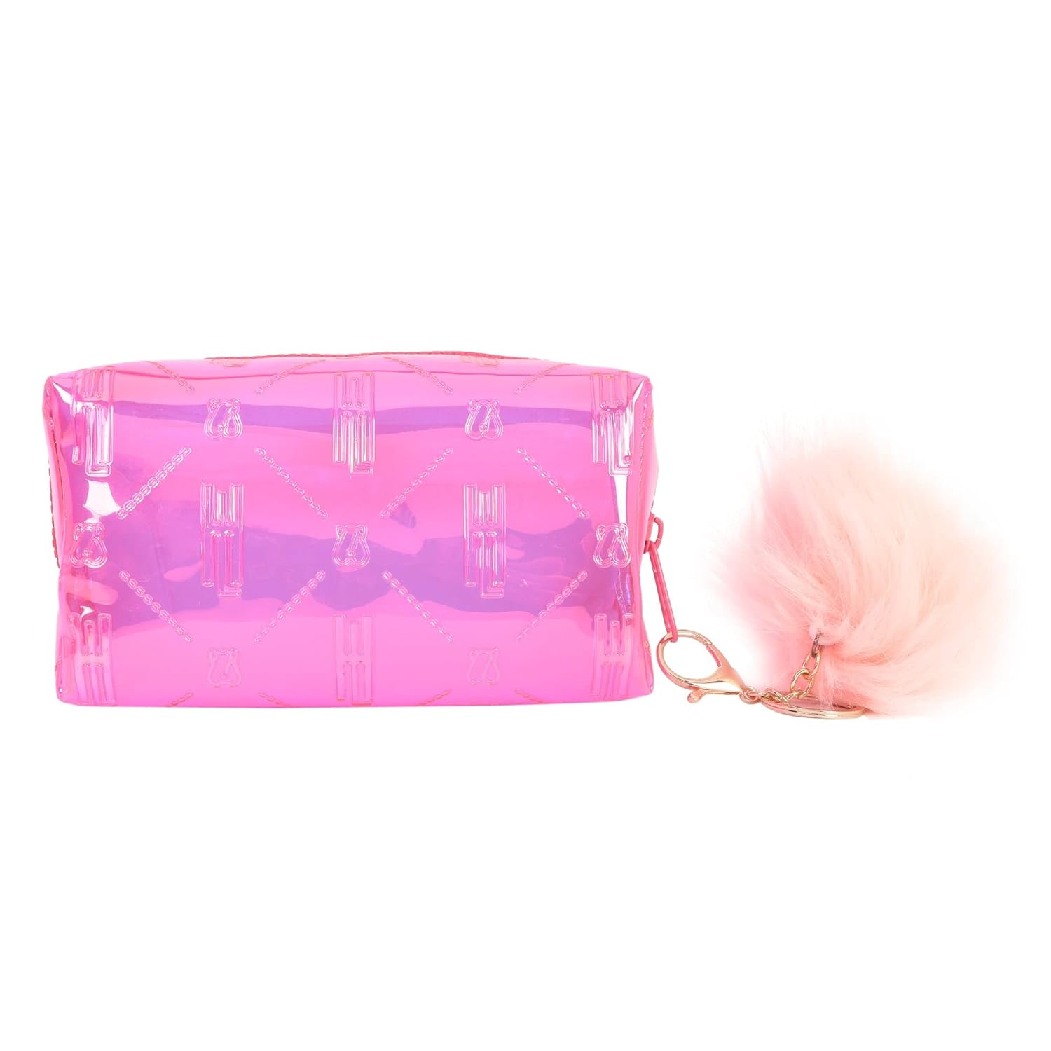Hamster London Raver Pink Pouch with Pom Pom