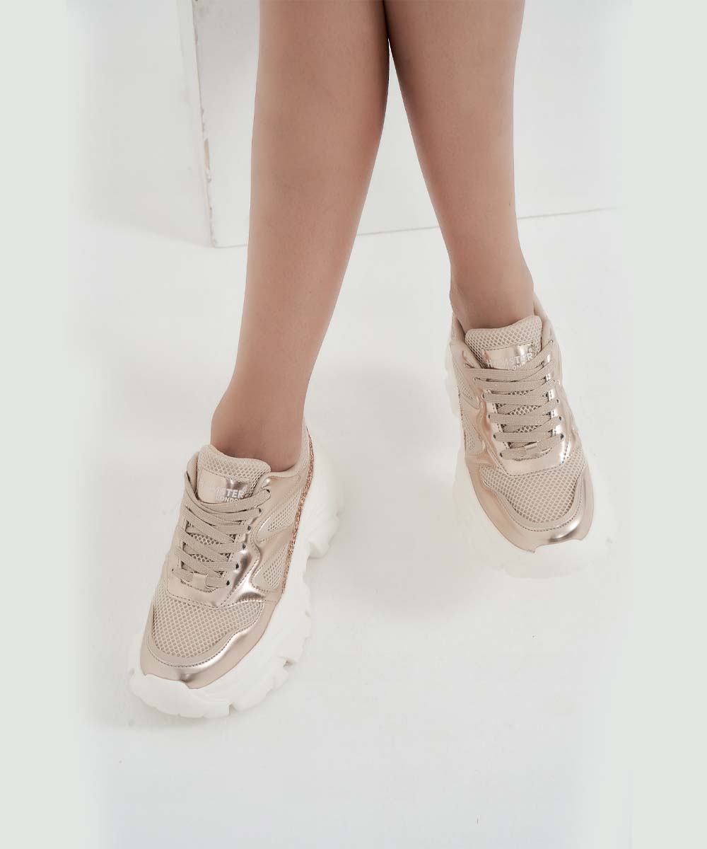 Hamster London Performer Rose Gold Sneakers