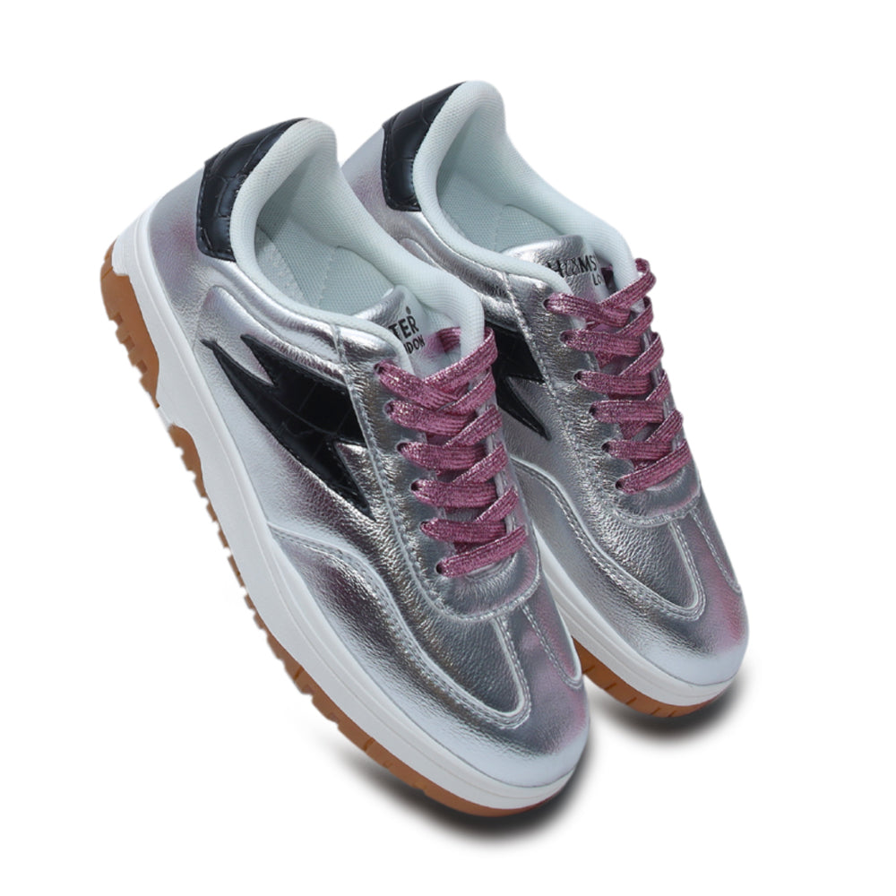 Hamster London Lighting Silver Sneakers