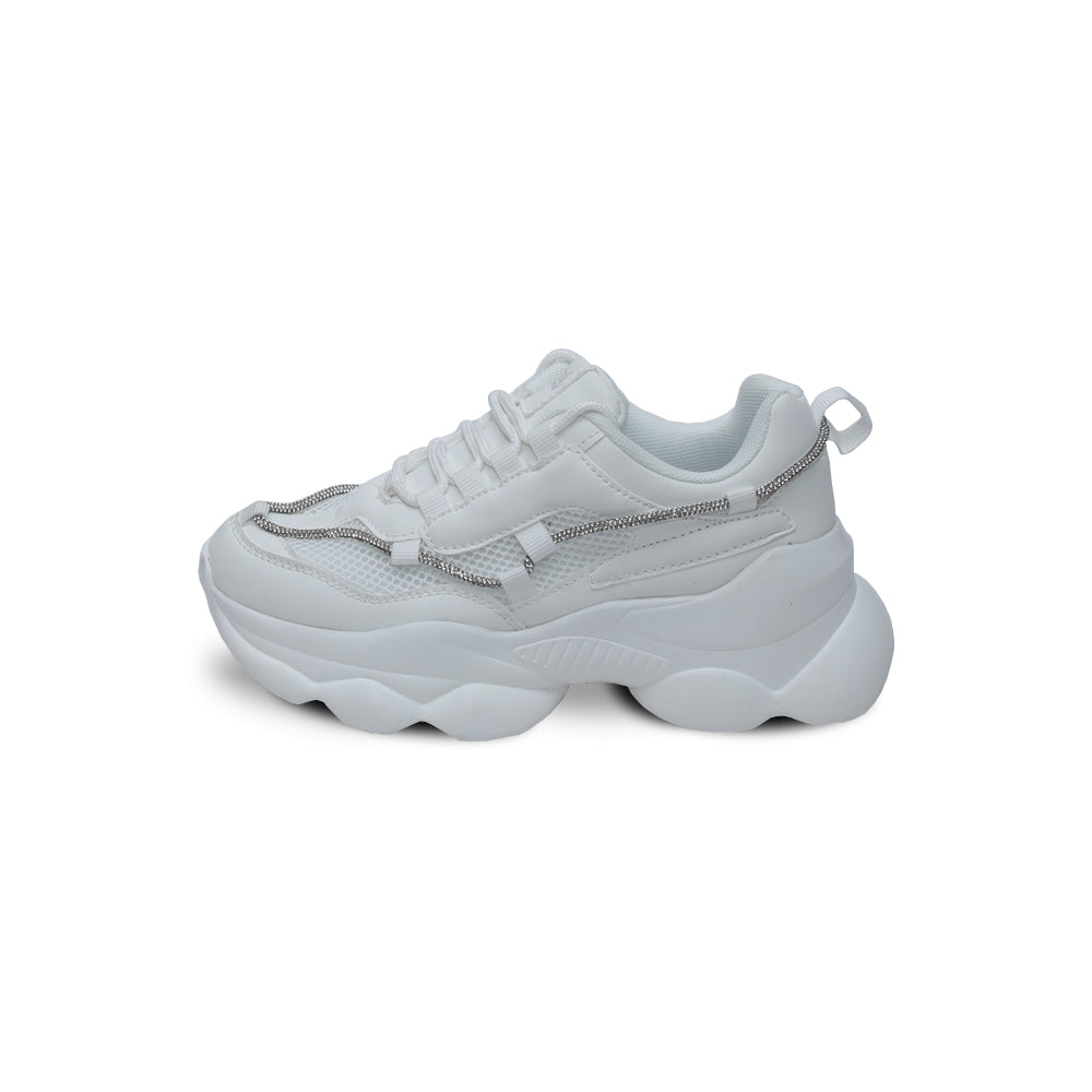 Hamster London Mousehole All White Party Sneakers
