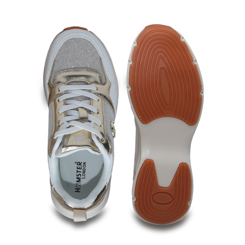 Hamster London Signature Gold Sneakers