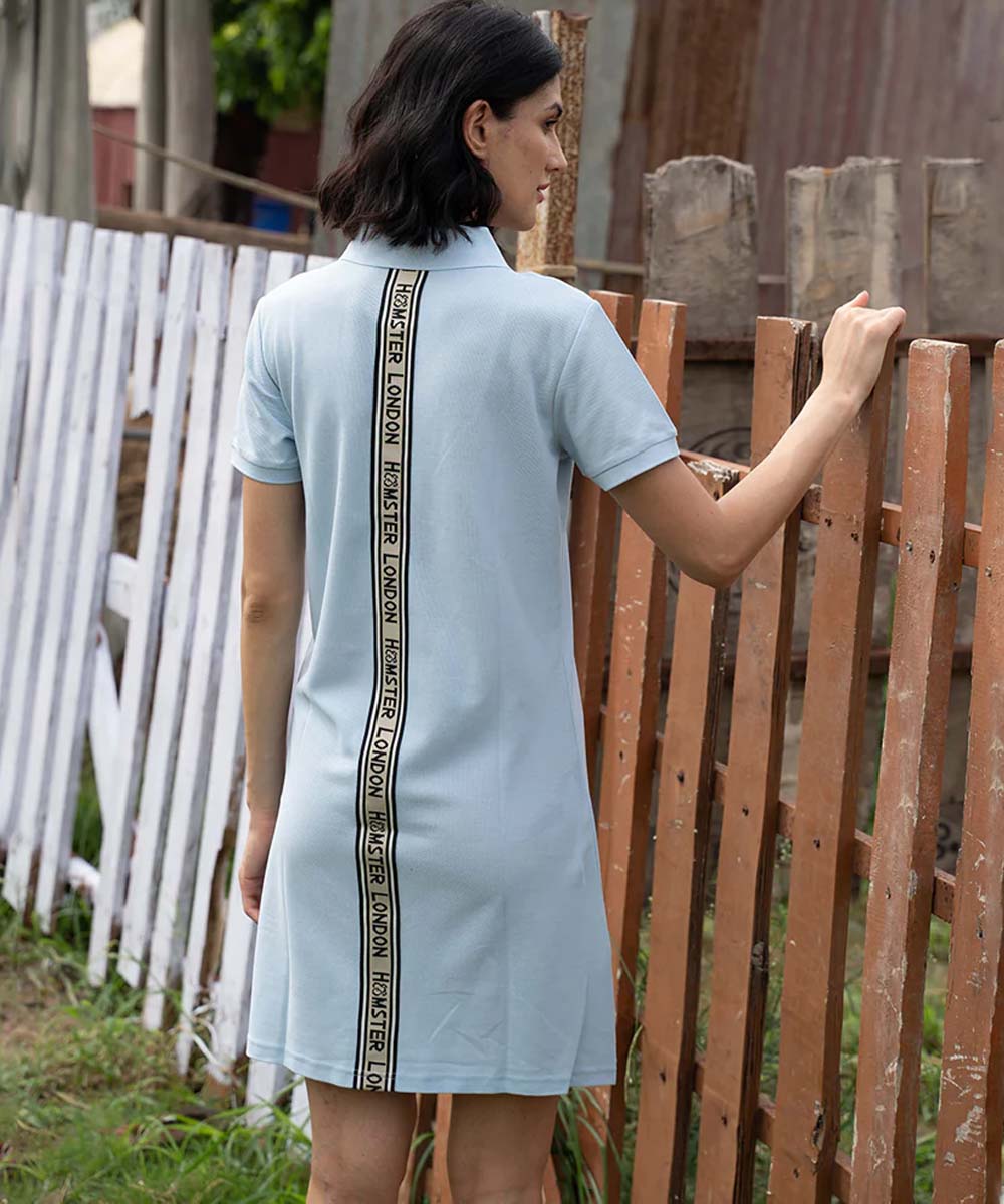 Hamster London Ted H Claira Shirt Dress Blue
