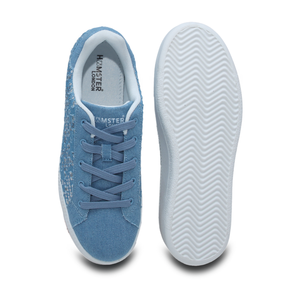 Hamster London Super Model Bling Blue Sneakers
