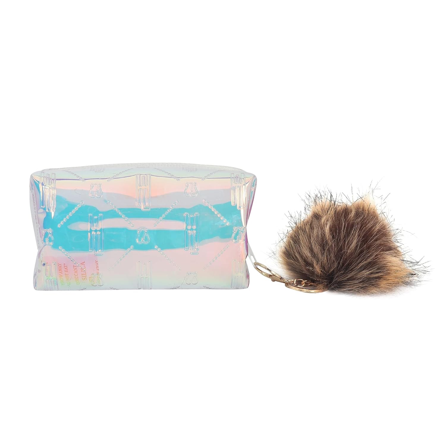 Hamster London Raver White Pouch with Pom Pom