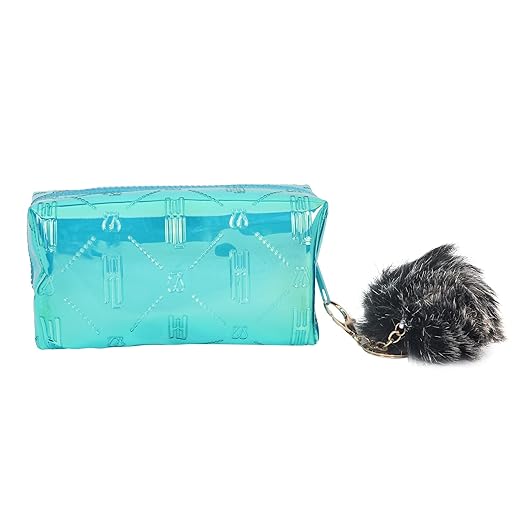 Hamster London Raver Sea Green Pouch with Pom Pom