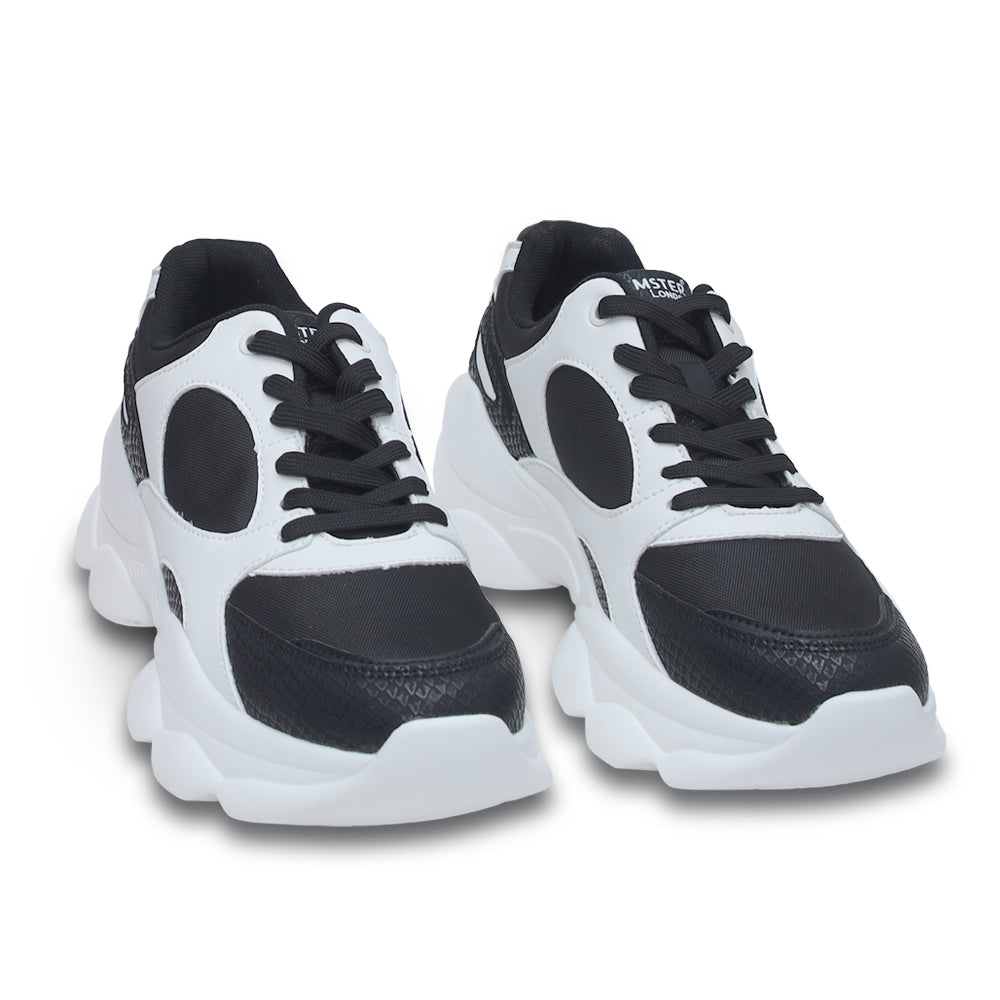 Hamster London Bubble White Black Sneakers