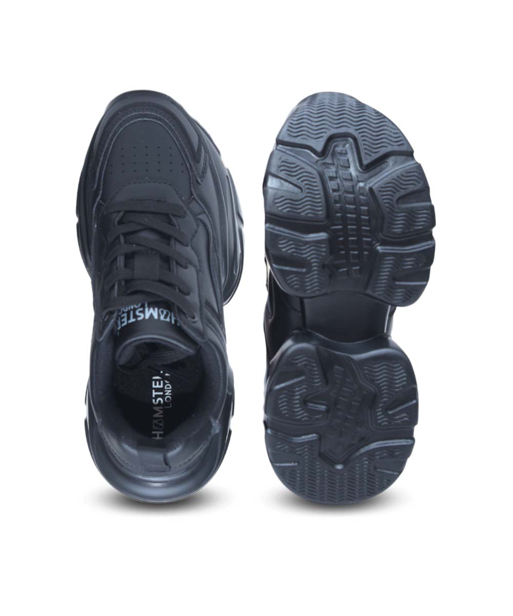 Hamster London Matte Black Party Sneakers