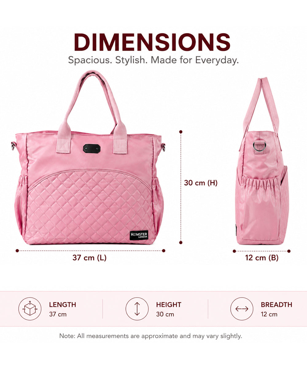 Hamster London Alba All-In-One Bag Pink