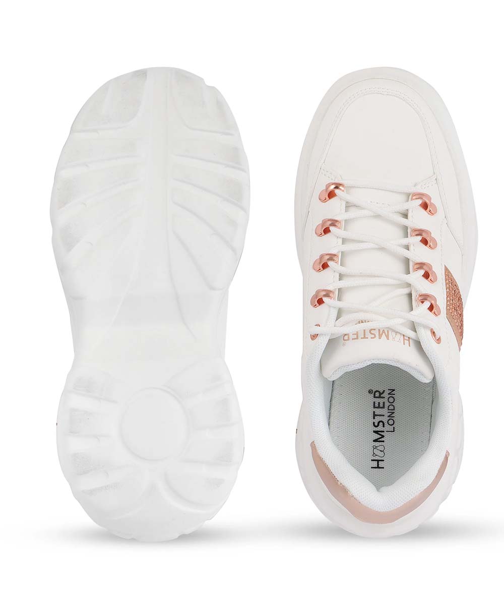 Hamster London Heli Gold Stripe Party Sneakers